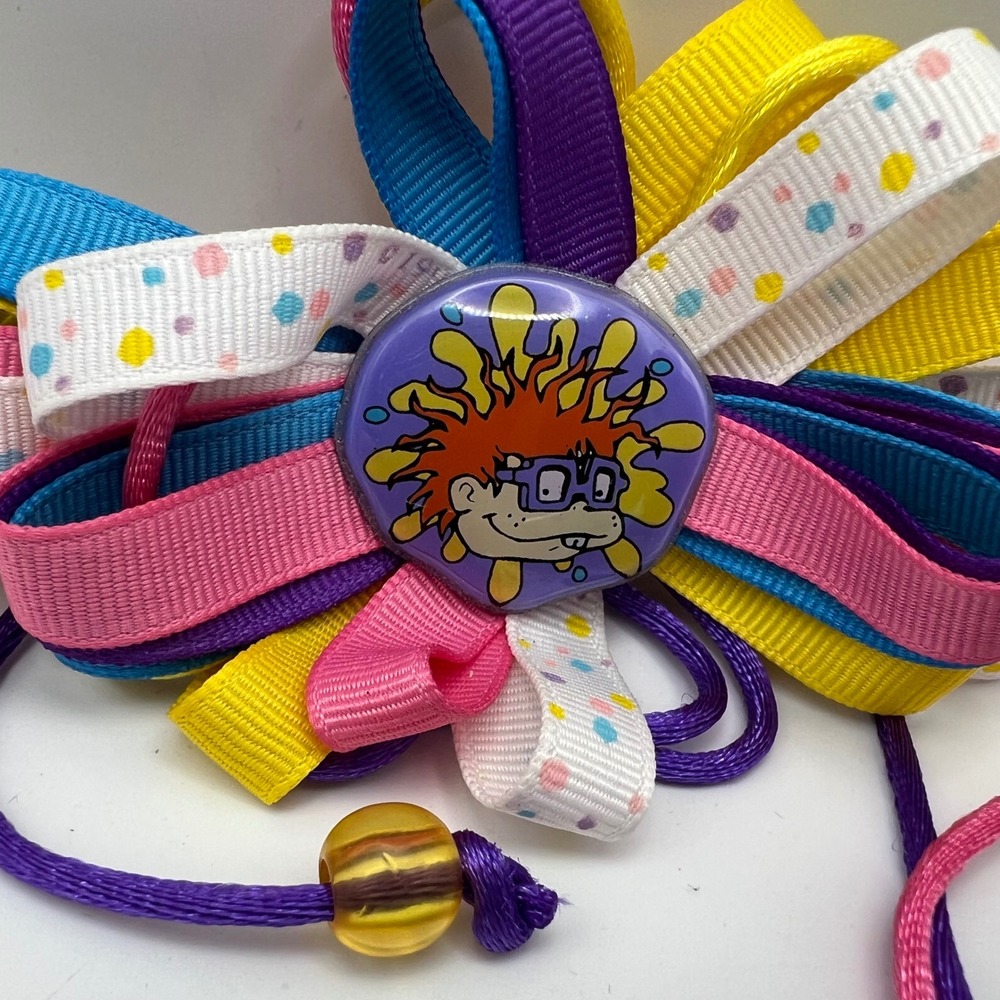 Rugrats Chuckie Ribbon Hair Clip VTG 1990s Retro Nickelodeon